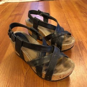 Strappy Wedge Sandals